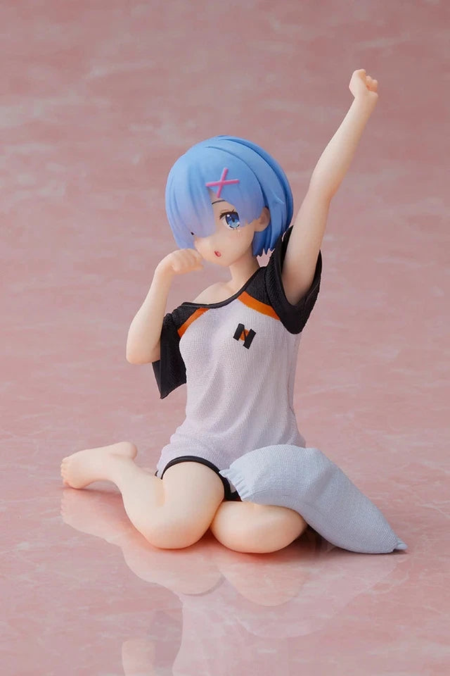 Rem Slumber Re: Zero Anime Kawaii Desktop Petite Figure PVC 3.9" [No Box]