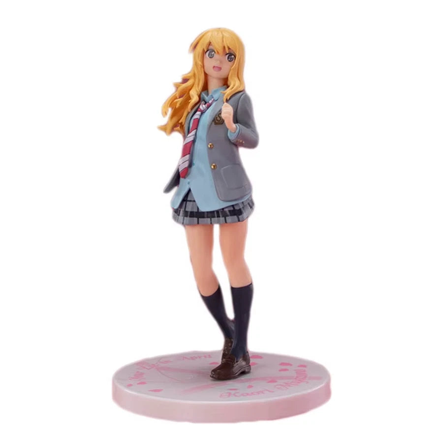 Kaori Miyazono Student Uniform Your Lie in April Cute Anime Figure PVC 7" [Boxed]