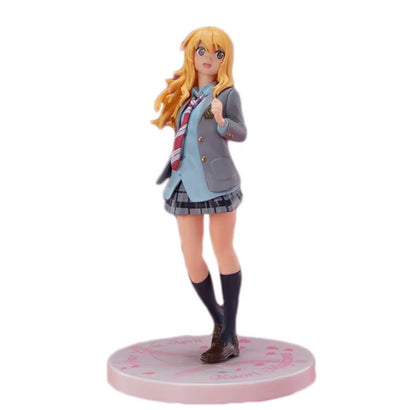Kaori Miyazono Student Uniform Your Lie in April Cute Anime Figure PVC 7" [Boxed]