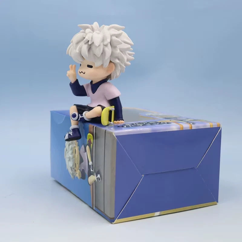 Killua Zoldyck Peace Sign Hunter x Hunter Chibi Anime Figure Model PVC 3" [Boxed]