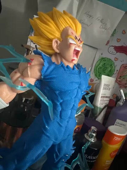Vegeta Super Saiyan Majin Ver. Dragon Ball Z Classic Anime Figure PVC 10" [Box]