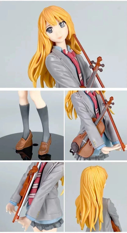 Kaori Miyazono Kawaii Your Lie in April Anime Figure Model Statue PVC 7" [Boxed]
