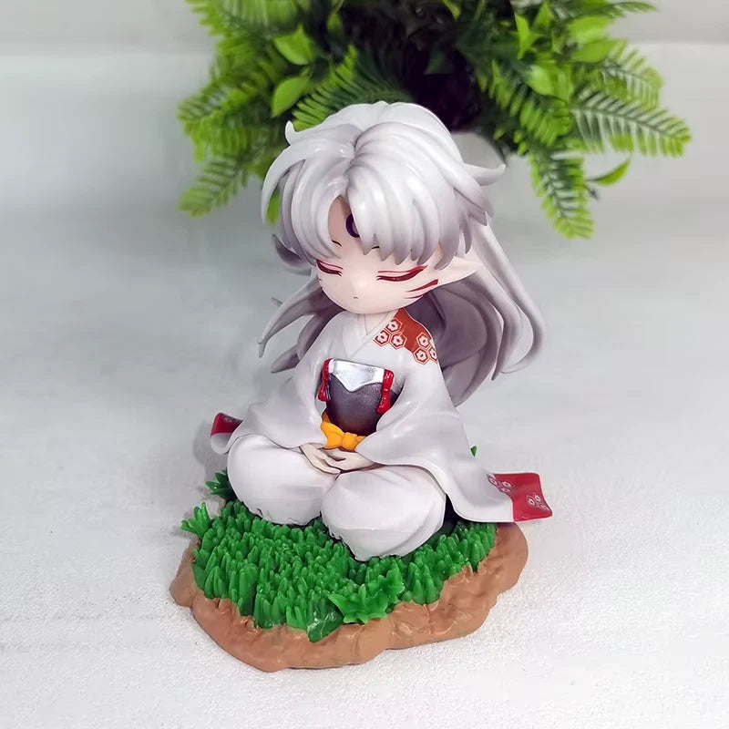 Sesshoumaru Meditating Chibi InuYasha Anime Figure Model Statue PVC 5" [No Box]