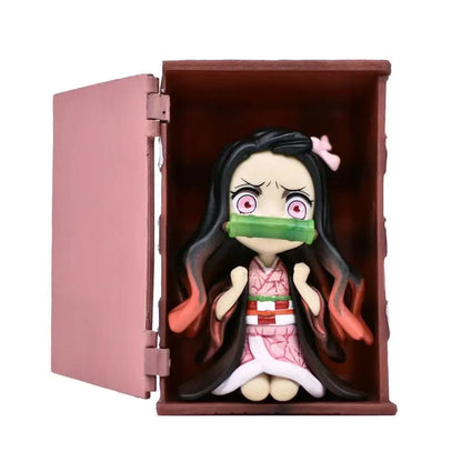 Nezuko Kamado Demon Slayer Anime Kawaii Cute Chibi Figure PVC 3.5" [No Box]