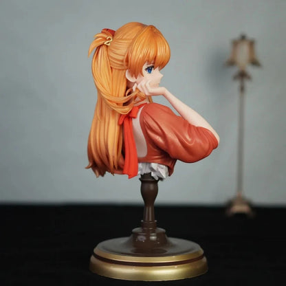 Asuka Sohryu Sculpture Neon Genesis Evangelion Cute Anime Statue PVC 9" [No Box]