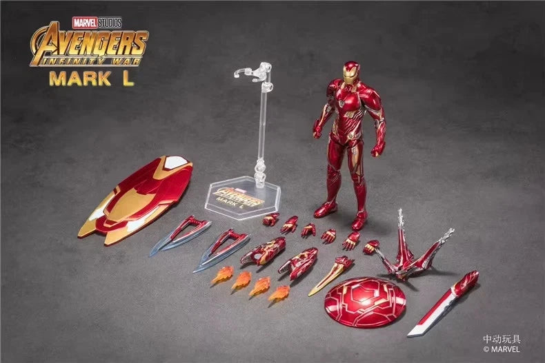 Iron Man Mark 50 Marvel Adjustable Action Figure PVC Scale 1:1 [Boxed] *No Glow*