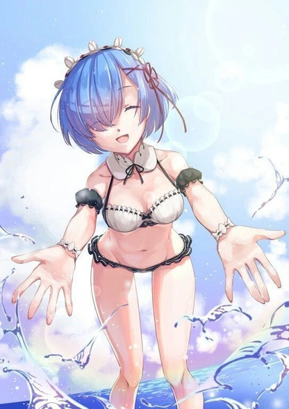 Rem Maid Bikini Re: Zero Kawaii Classic Anime Figure PVC 5.1" [Boxed]