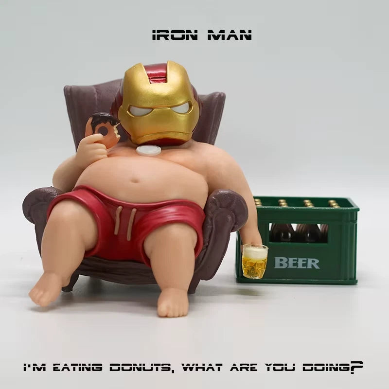 Chubby Iron Man Mark 45 Marvel Parody Funny Action Figure PVC 4.7 in [No Box]