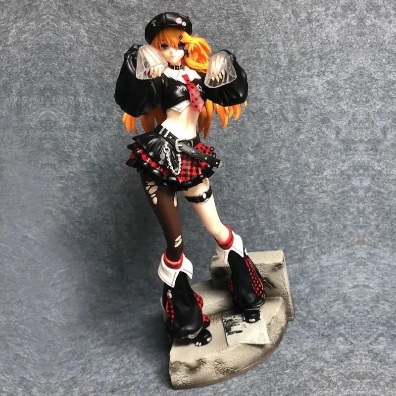 Asuka Gothic Neon Genesis Evangelion Anime Kawaii Figure PVC 9.2" [Boxed]