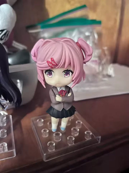 Natsuki Doki Doki Literature Club! Adjustable Kawaii Anime Figure PVC 4" [Boxed]