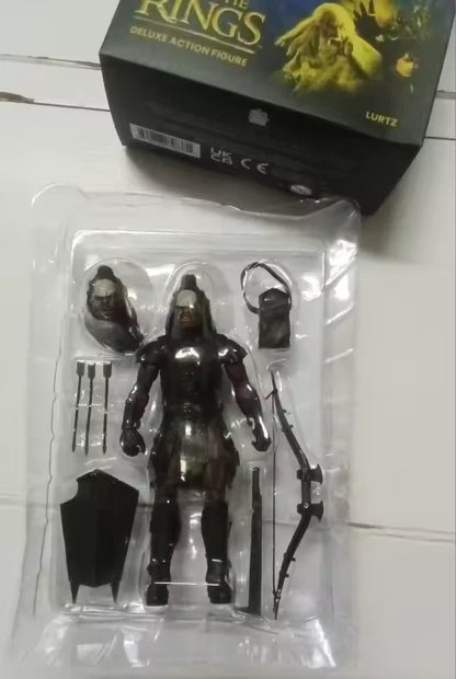 Lurtz Uruk-hai Captain The Lord of the Rings Adjustable Action Figure PVC 7" [Boxed]