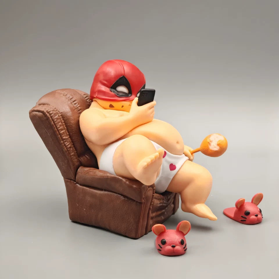 Chubby Deadpool Marvel Collectible Parody Funny Action Figure PVC 4.5" [No Box]