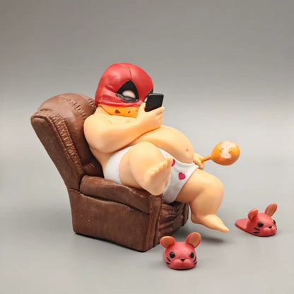 Chubby Deadpool Marvel Collectible Parody Funny Action Figure PVC 4.5" [No Box]