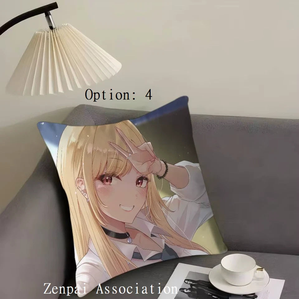 Marin My Dress-Up Anime Kawaii Soft Pillow Cushion Cover 1.5 x 1.5 ft