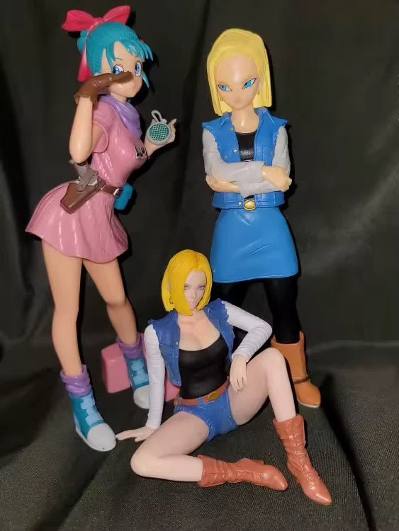 Android 18 Relax Time Dragon Ball Z Anime Figure Model Statue PVC 4.7" [No Box]