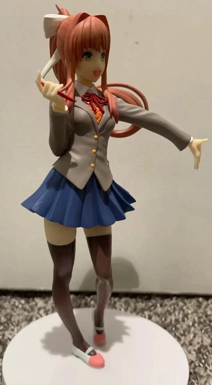 Monika Doki Doki Literature Club! Kawaii Anime Figure Model Statue PVC 7" [Boxed]