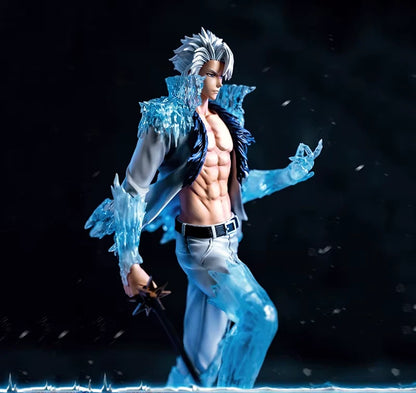 Toshiro Grand Crimson Lotus Ice Ring Bleach Iconic Anime Figure PVC 11" [Boxed]