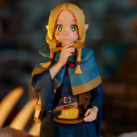 Marcille Donato Eating Cake Delicious in Dungeon Anime Kawaii Figure PVC 5.1" [Boxed]