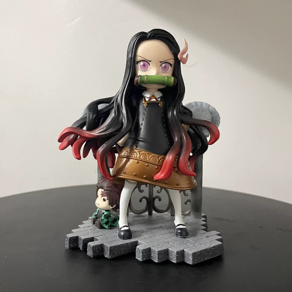 Nezuko Anya Forger Outfit Demon Slayer Anime Kawaii Figure PVC 5" [Boxed]