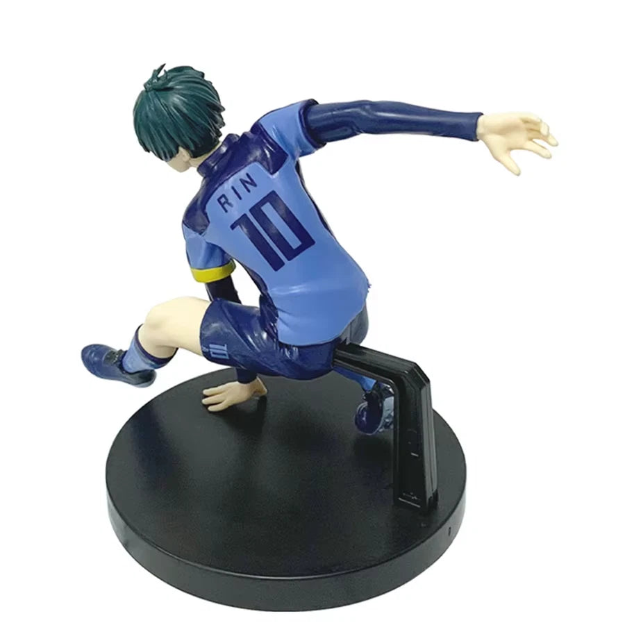 Rin Itoshi Soccer Uniform Blue Lock Iconic Anime Figure Model PVC 5" [Boxed]