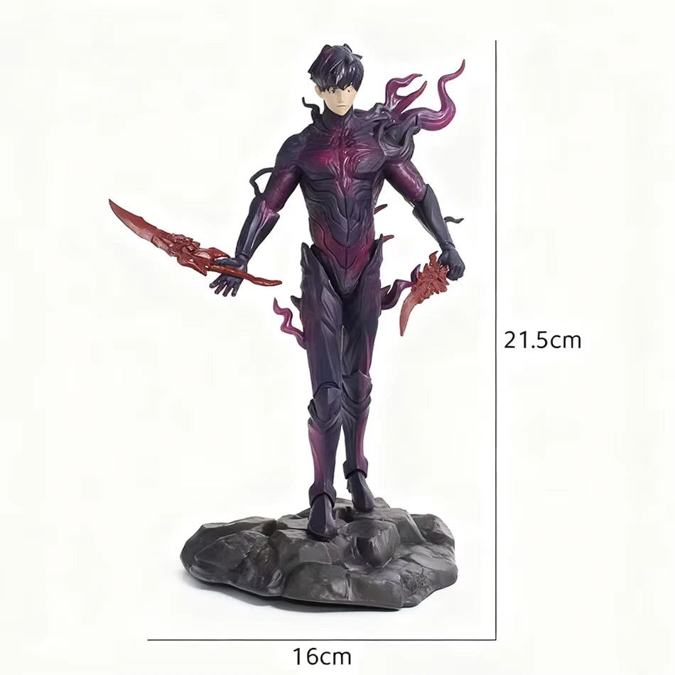 Sung Jinwoo Shadow King Solo Leveling Top-Rated Anime Figure PVC 8.4" [No Box]