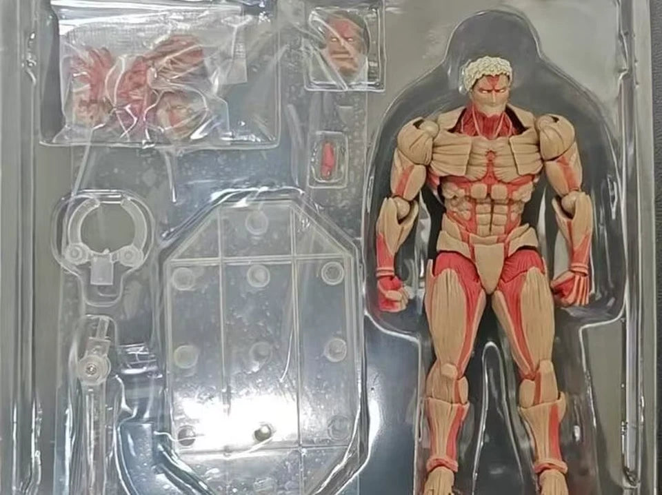 Reiner Braun Armored Titan Attack On Titan Anime Adjustable Action Figure PVC 5.2" [Boxed]