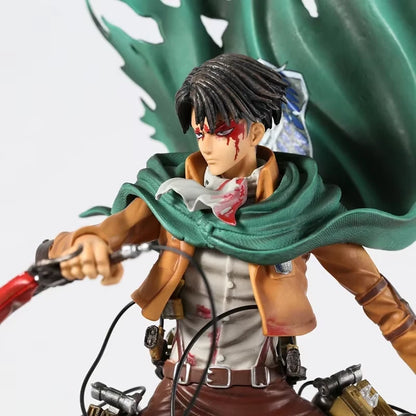 Levi Ackerman Battle Damage Ver. Attack on Titan AoT Anime Figure PVC 13.7" [Boxed]