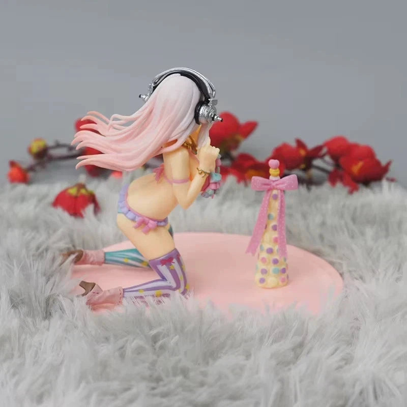 Super Sonico Macaron Tower SoniAni Anime Kawaii Figure PVC 6" [No Box] *Adult Collectible*