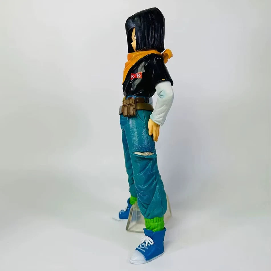 Android 18 & Android 17 Dragon Ball Z Anime Figure Model Statue PVC 9" [Boxed]
