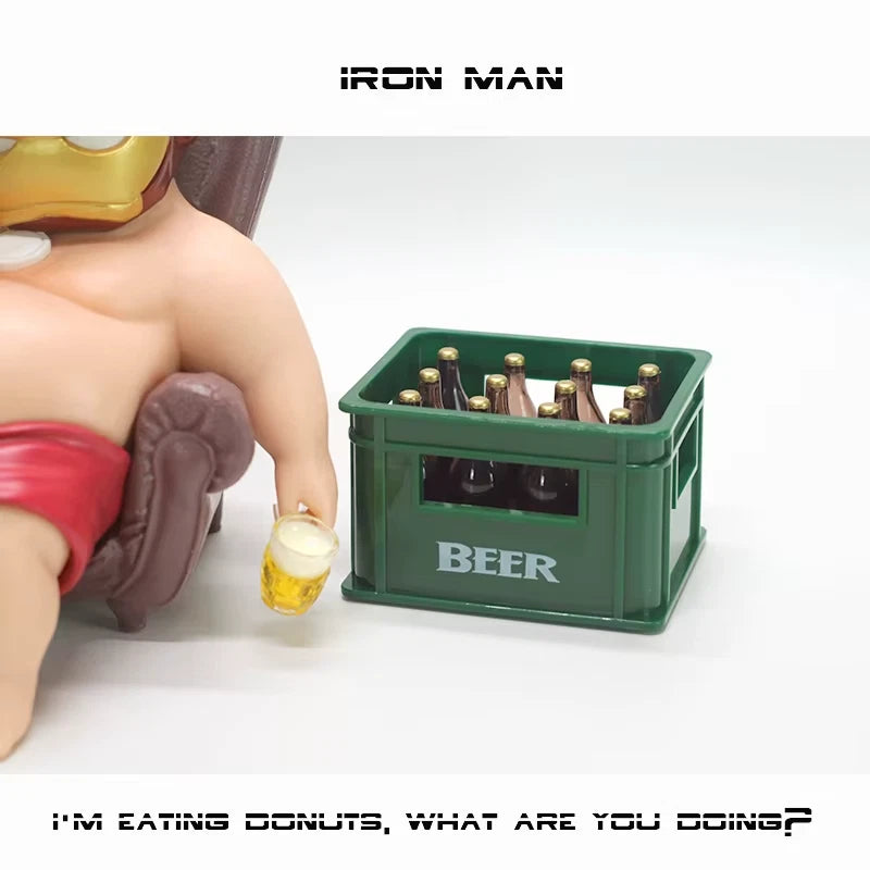 Chubby Iron Man Mark 45 Marvel Parody Funny Action Figure PVC 4.7 in [No Box]