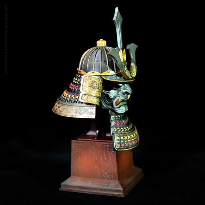 Samurai Oni Mask Collectible Desktop Ornament Décor  PVC 5" [No Box]