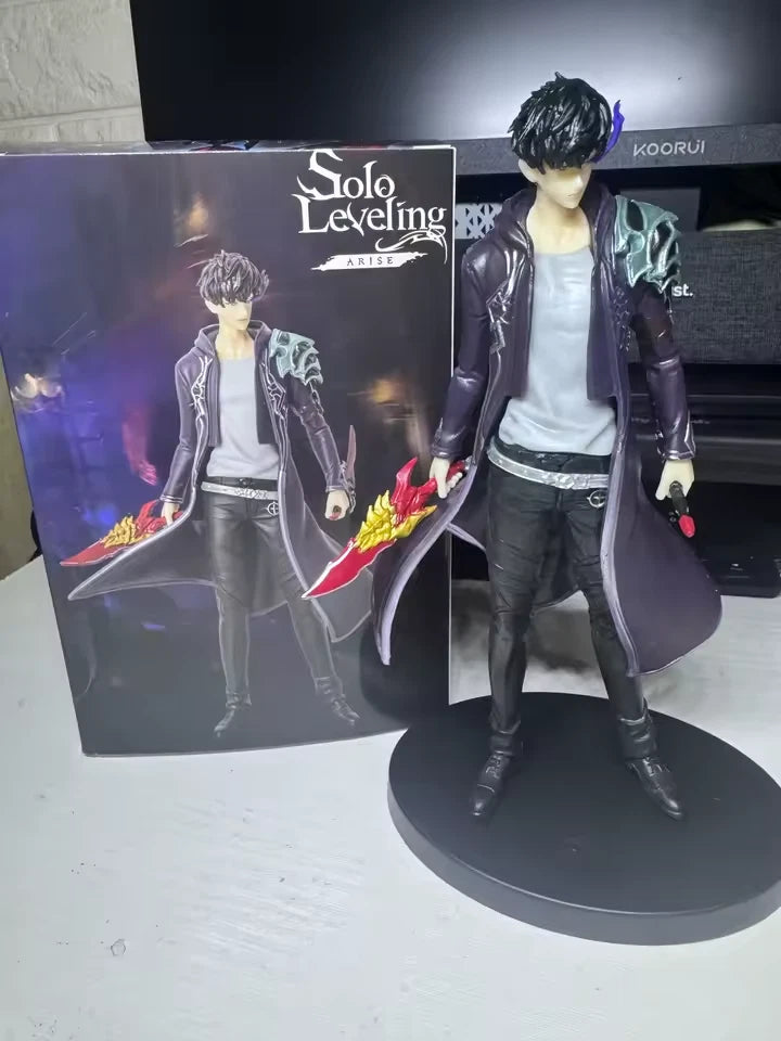 Sung Jin-woo Kamish's Wrath Solo Leveling Anime Figure Model Statue PVC 7" [Boxed]