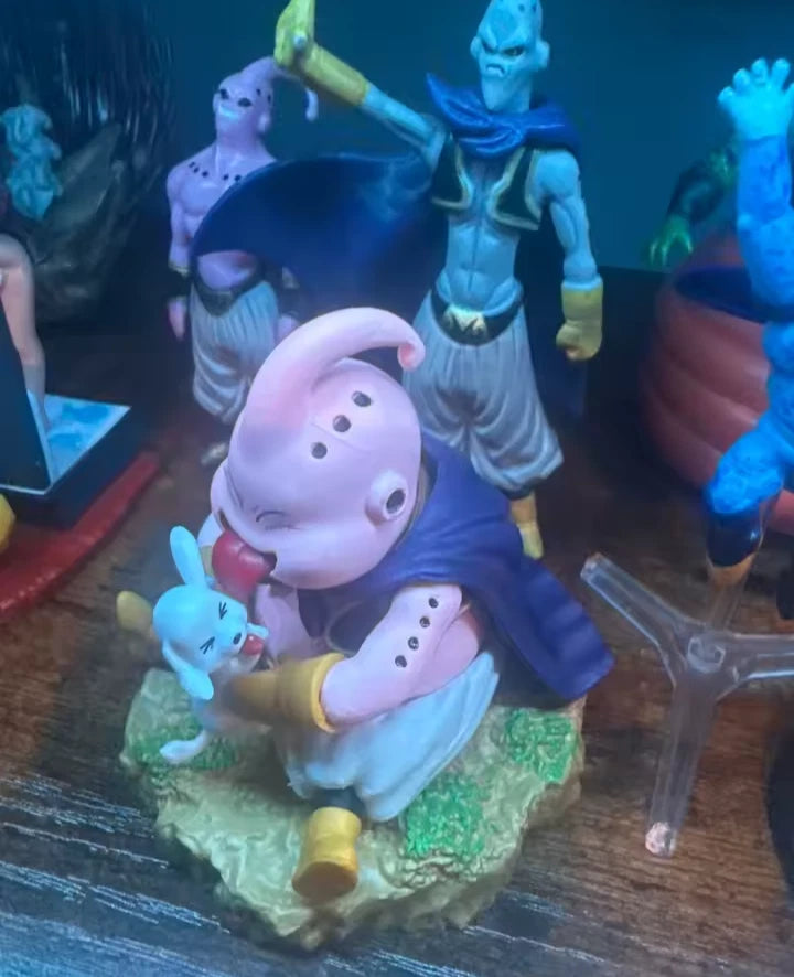 Majin Buu Sitting Kawaii Dragon Ball Z Cute Anime Figure Model PVC 3.3" [No Box]
