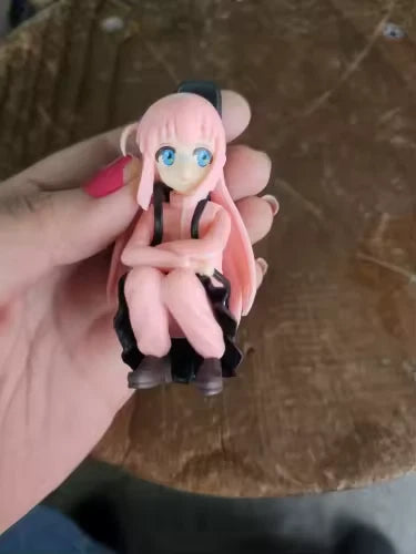 Hitori Gotoh Sitting Bocchi the Rock! Cute Anime Figurine PVC 3.5" [No Box]