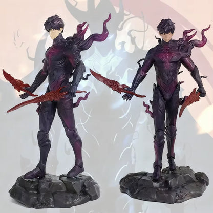 Sung Jinwoo Shadow King Solo Leveling Top-Rated Anime Figure PVC 8.4" [No Box]