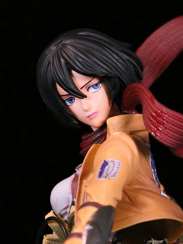 Mikasa Ackerman Battle Damage Ver. Attack on Titan AoT Anime Figure PVC 13.7" [Boxed]