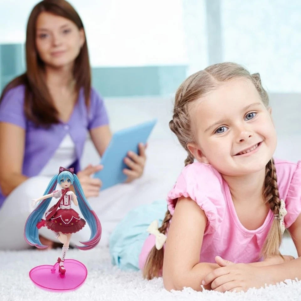 Hatsune Miku Ribbon Heart Project DIVA Vocaloid Kawaii Figure PVC 6" [No Box]