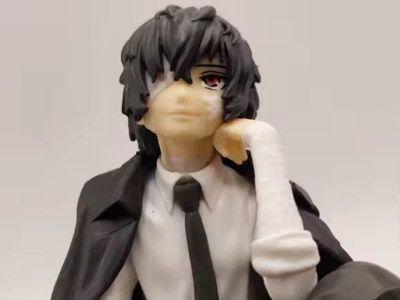 Osamu Dazai Sitting Bungo Stray Dogs Desktop Anime Figure Model PVC 5.3" [Boxed]