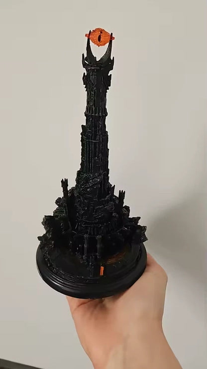 Barad-dur the Dark Tower The Lord of the Rings Ornament Statue Model PVC 7.8" [Boxed]