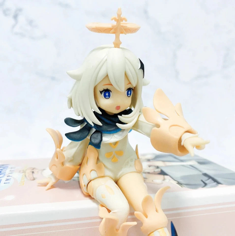 Paimon Sitting Genshin Impact Cute Kawaii Anime Figure Model Statue PVC 5" [Boxed]
