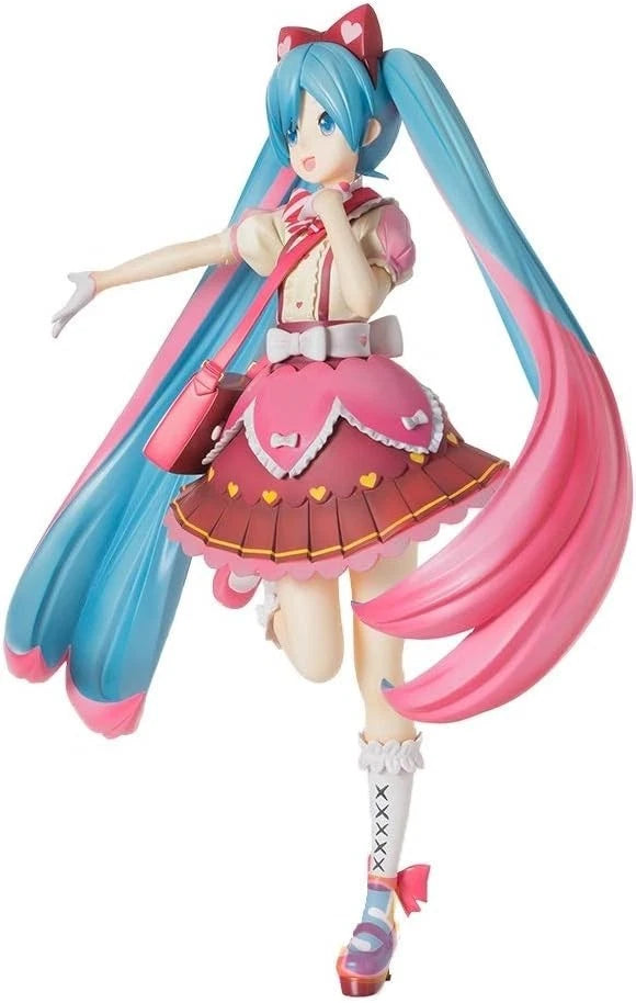 Hatsune Miku Ribbon Heart Project DIVA Vocaloid Kawaii Figure PVC 6" [No Box]
