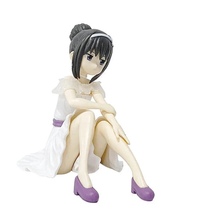Homura Akemi Sitting Puella Magi Madoka Magica Desktop Anime Figure PVC 4" [Boxed]
