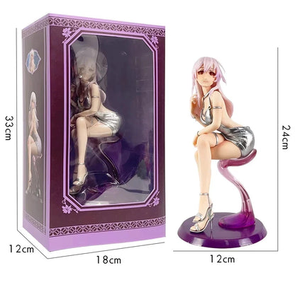 Super Sonico Luxury Dress Vocaloid SoniAni Kawaii Anime Figure Model Statue PVC 9" [Boxed]