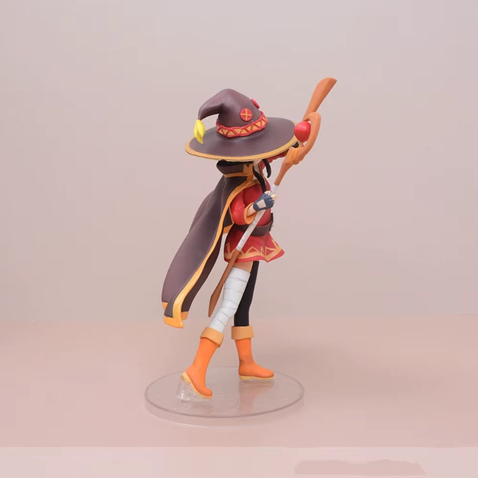 Megumin Wizard Attire KonoSuba Anime Collectible Kawaii Figure PVC 7" [Boxed]