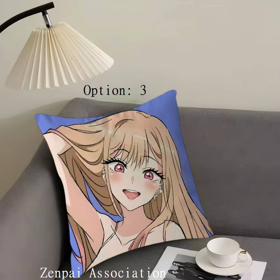 Marin My Dress-Up Anime Kawaii Soft Pillow Cushion Cover 1.5 x 1.5 ft