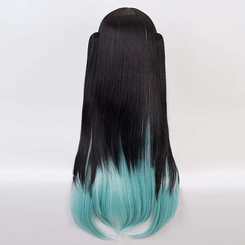 Muichiro Tokito Cosplay Wig Demon Slayer Anime 24" Heat Resistant + wig cap