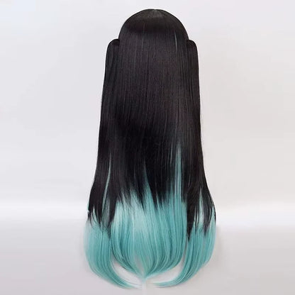 Muichiro Tokito Cosplay Wig Demon Slayer Anime 24" Heat Resistant + wig cap