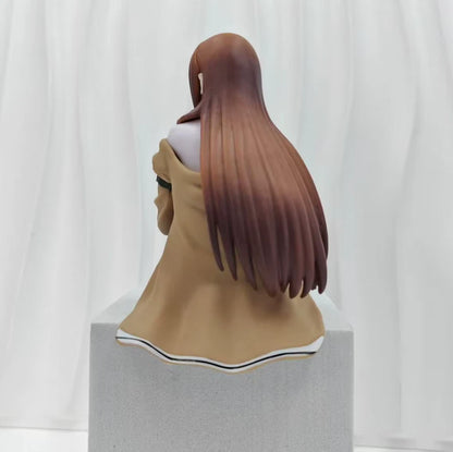 Kurisu Makise Sitting Steins;Gate Kawaii Anime Figure Model Statue PVC 6" [Boxed]