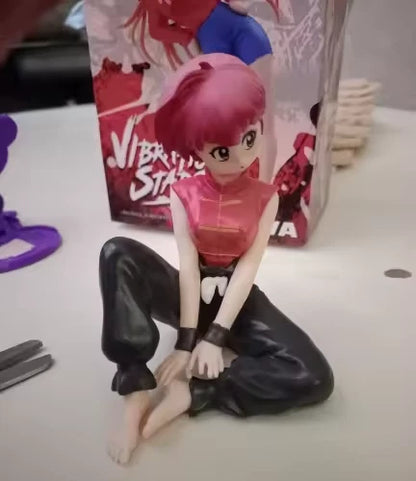 Saotome Girl-Type Sitting Ranma ½ Collectible Anime Figure Model PVC 4" [Boxed]
