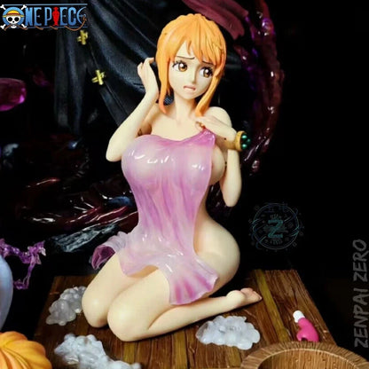 Nami Bathing Scene One Piece Cast Off Anime Figure PVC 5" [Adult Collectible]